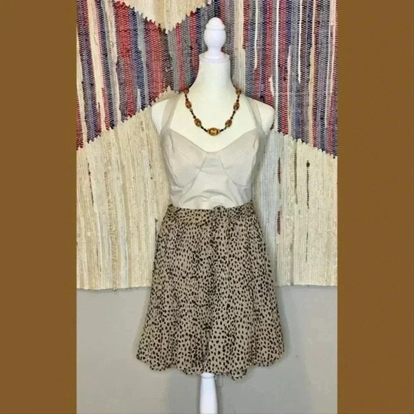 Polagram animal print pleated flounce short, Size XXXL - Picture 1 of 4